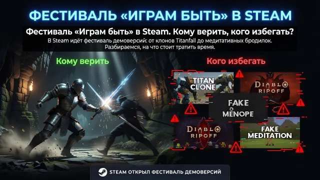 Фестиваль «Играм быть» в Steam. Кому верить, кого избегать?